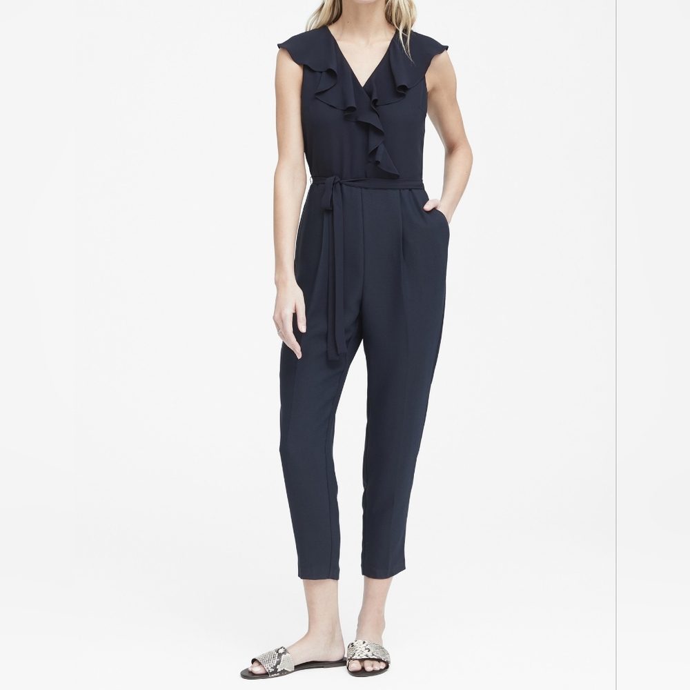 BANANA REPUBLIC navy blue jumpsuit 2